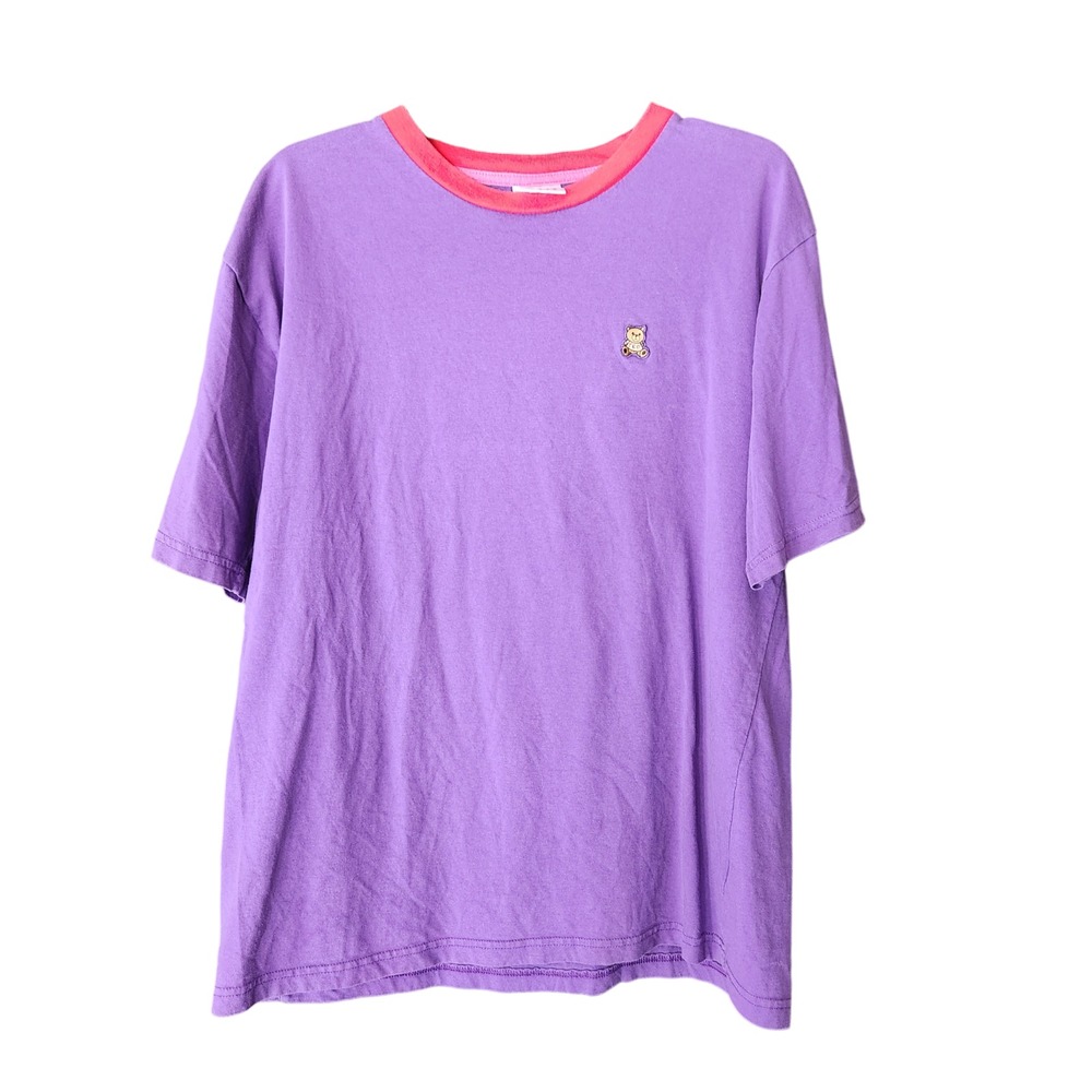 Teddy Fresh TED Bear Purple T-Shirt Red Collar Men's Large Tee H3 Ethan Hila